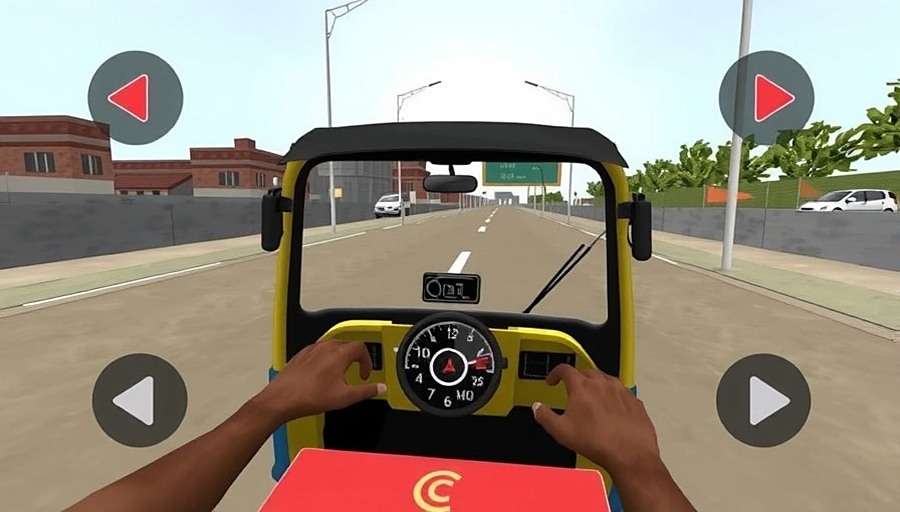 Bharat Rickshaw Challenge - Easy to use controls for Indian players Bharat Rickshaw Challenge gameplay controls showing touch and tilt options